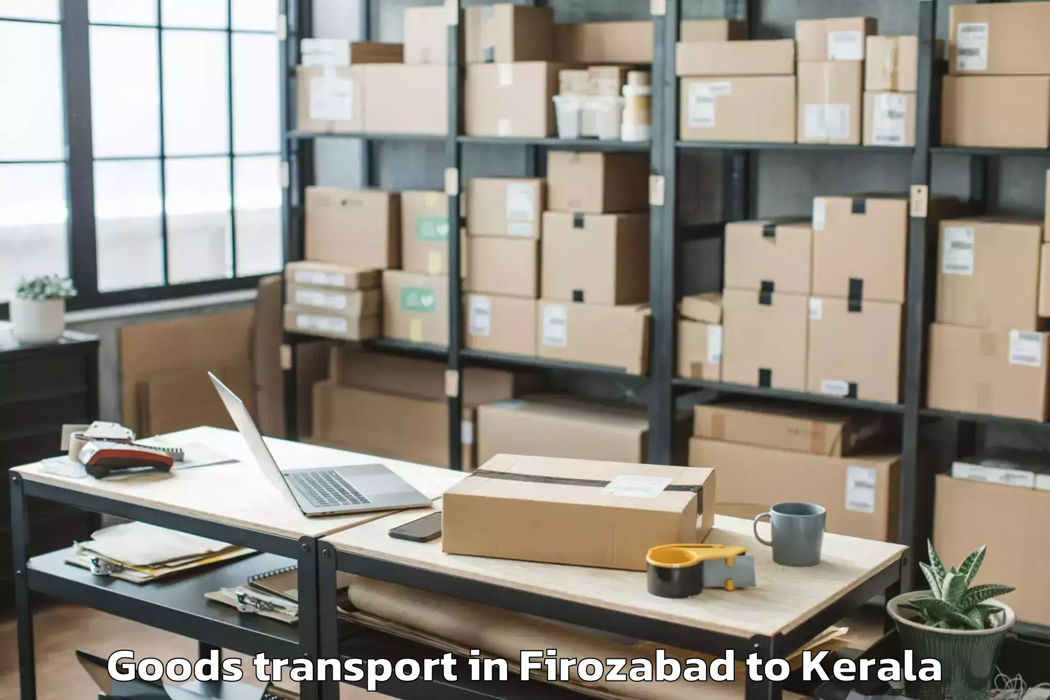 Trusted Firozabad to Kunnamkulam Goods Transport